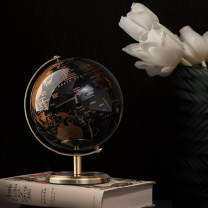 Metal Base World Globe, Rotating World Globe with Stand, for Children To Learn, for Classroom Geography Education