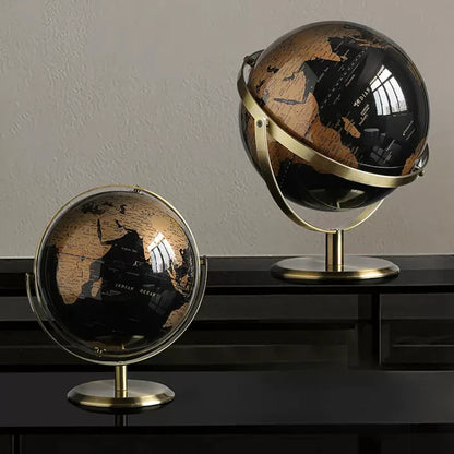 Metal Base World Globe, Rotating World Globe with Stand, for Children To Learn, for Classroom Geography Education