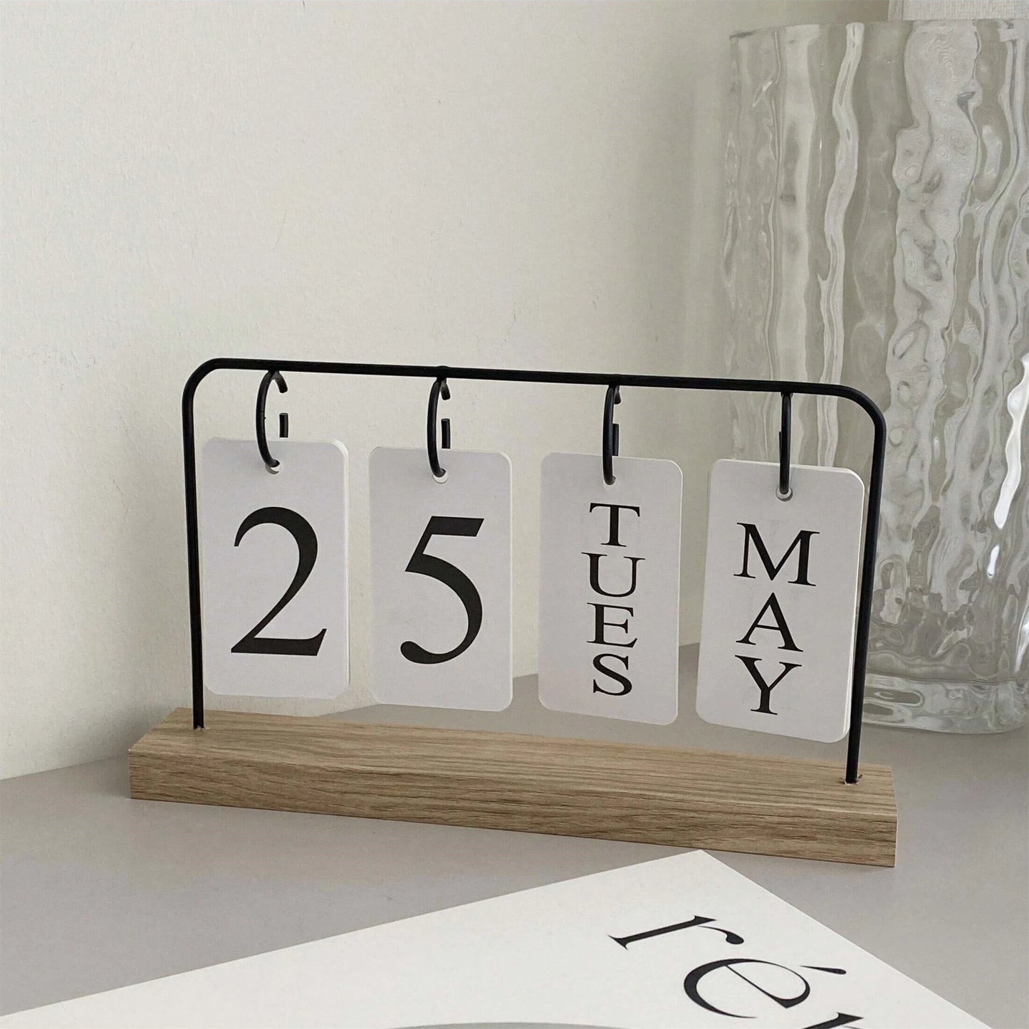 Creative Calendar Mini DIY Desktop Calendar, Office Desktop Decoration, Holiday Decoration Calendar