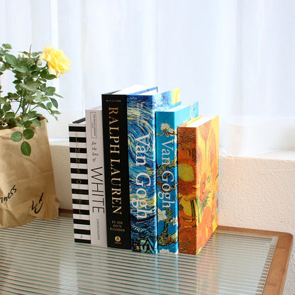 3Pcs/Set Multiple Size Fake Books Set Coffee Table Books Villa Hotle Simulation Books Set Shooting Props Living Room Decor